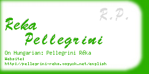 reka pellegrini business card